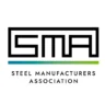 Logo of the Steel Manufacturers Association featuring a stylized "SMA" design above the organization's name with a gradient line.