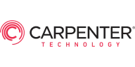 Carpenter Technology logo featuring a red circular design with a stylized "C" and the company name in black and red letters.